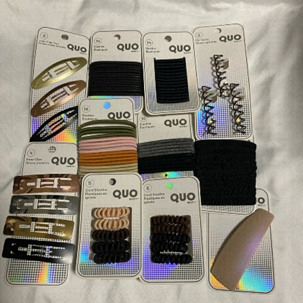 QUO Beauty Assorted Hair Accessories Bundle, new in package